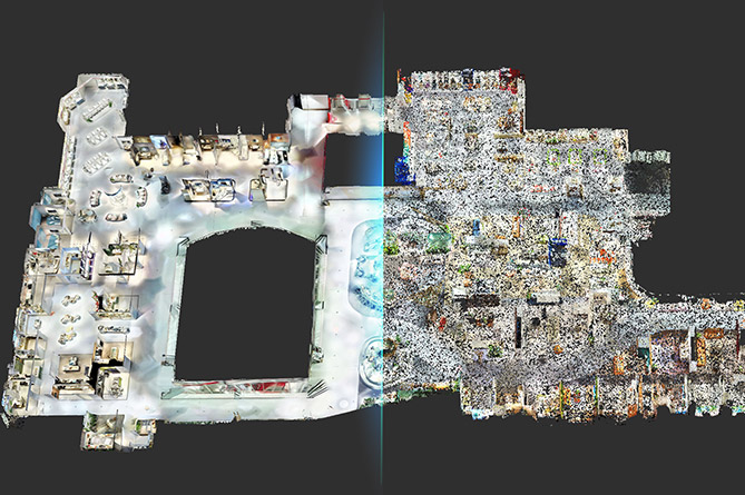 High-precision spatial point cloud data